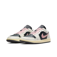 Custom Air Jordan 1 Beige Black Pink Low