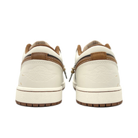 Custom Air Jordan 1 Beige Black Grey-green Low (Copy)