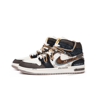 Custom Air Jordan 1 Black White Chocolate Graffiti High