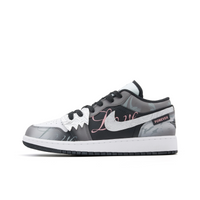 Custom Air Jordan 1 Gray-black Gradient Low