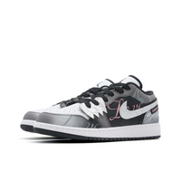 Custom Air Jordan 1 Gray-black Gradient Low