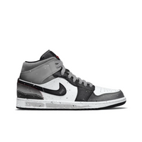 Custom Air Jordan 1 Black Grey White Snow