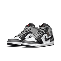 Custom Air Jordan 1 Black Grey White Snow
