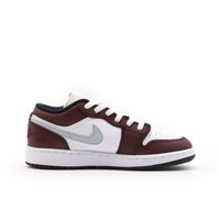 Custom Air Jordan 1 Dark Red White Grey Low