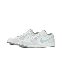 Custom Air Jordan 1 Light Grey Blue Low