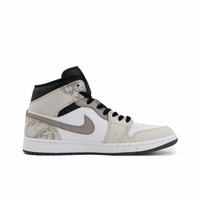 Custom Air Jordan 1 Grey Black Snake Scales