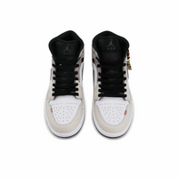 Custom Air Jordan 1 Grey Black Snake Scales