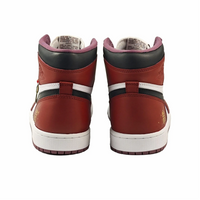 Custom Air Jordan 1 Red Black Gold Snake Theme High
