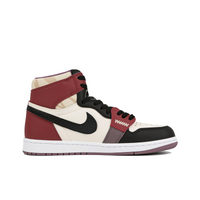 Custom Air Jordan 1 Red Black Gold Ink Splash Snake Theme High