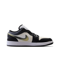 Custom Air Jordan 1 Black Gold Graffiti Low