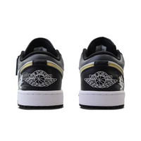Custom Air Jordan 1 Black Gold Graffiti Low