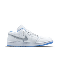 Custom Air Jordan 1 White Blue Sliver Low