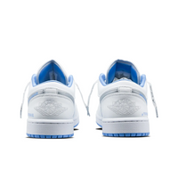 Custom Air Jordan 1 White Blue Sliver Low