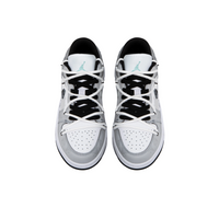 Custom Air Jordan 1 Black Gray Snow Mountain Graffiti