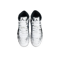 Custom Air Jordan 1 White Black Ink Splash High