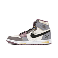 Custom Air Jordan 1 Blue Purple Brown Orchid Theme High