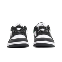 Custom Air Jordan 1 Black White Green Gray Texture Low