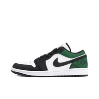 Custom Air Jordan 1 Black White Green Gray Texture Low