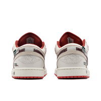 Custom Air Jordan 1 White Green Red Low