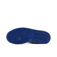 Custom Air Jordan 1 Blue Grey Cotton Linen Low