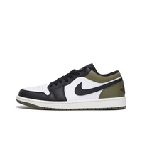 Custom Air Jordan 1 Black White Green Low
