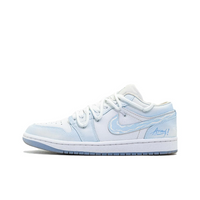 Custom Air Jordan 1 Light Blue White Low