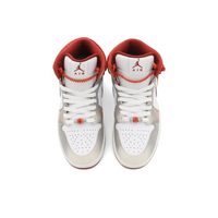 Custom Air Jordan 1 Grey Red Brown Snake Scales