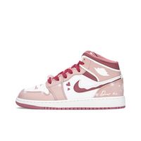 Custom Air Jordan 1 Pink White Snow
