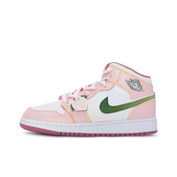 Custom Air Jordan 1 Pink Green Peach Theme