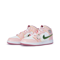 Custom Air Jordan 1 Pink Green Peach Theme