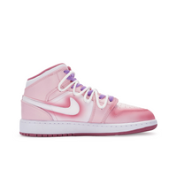 Custom Air Jordan 1 White Pink Spray Painting