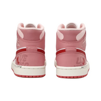 Custom Air Jordan 1 Pink Red Love Heart