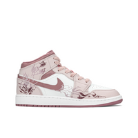 Custom Air Jordan 1 Dull Pink Floral Print High