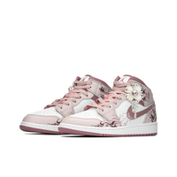 Custom Air Jordan 1 Dull Pink Floral Print High