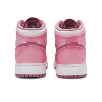 Custom Air Jordan 1 Pink White Love Heart