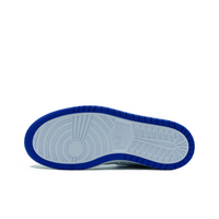 Custom Air Jordan 1 Blue White Ocean Waves Colorful Swoosh