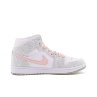 Custom Air Jordan 1 Grey Pink Red Black Plum Bossom