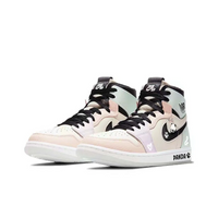 Custom Air Jordan 1 Light Orange Green Purple Black White Panda