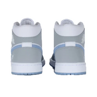 Custom Air Jordan 1 Grey Blue Graffiti