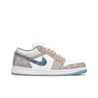 Custom Air Jordan 1 Milky Brown Blue Low