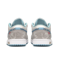 Custom Air Jordan 1 Milky Brown Blue Low