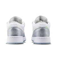Custom Air Jordan 1 Grey Sliver Jelly Strips Low
