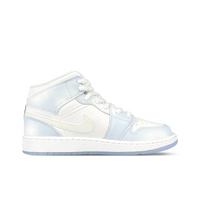 Custom Air Jordan 1 Blue White Fluff And Snowflakes