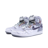 Custom Air Jordan 1 Purple White Clouds High