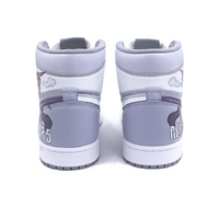 Custom Air Jordan 1 Purple White Clouds High