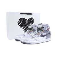 Custom Air Jordan 1 Purple White Clouds High