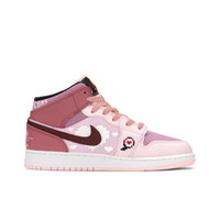 Custom Air Jordan 1 Pink Love Heart Pixel Icons
