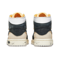 Custom Air Jordan 1 Light Khaki Navy Blue