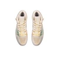 Custom Air Jordan 1 Green Orange Off White Deer Pattern