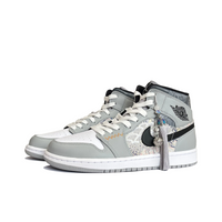 Custom Air Jordan 1 Grey Black